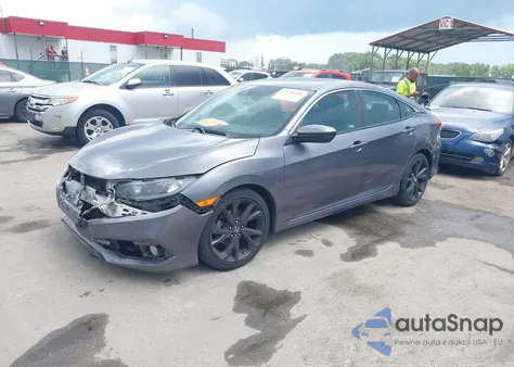 2021 Honda Civic Sport z USA, uszkodzony, nr VIN 19XFC2F89ME001901